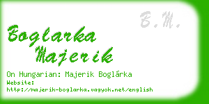 boglarka majerik business card